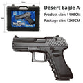 Children's toy pistol model in Desert Eagle gift box, shooting toy for skill development