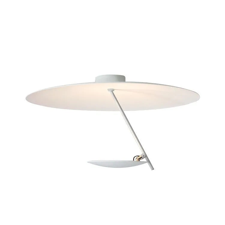 Iron ceiling lamp with LED warm light in 50cm white or white gold colour option.