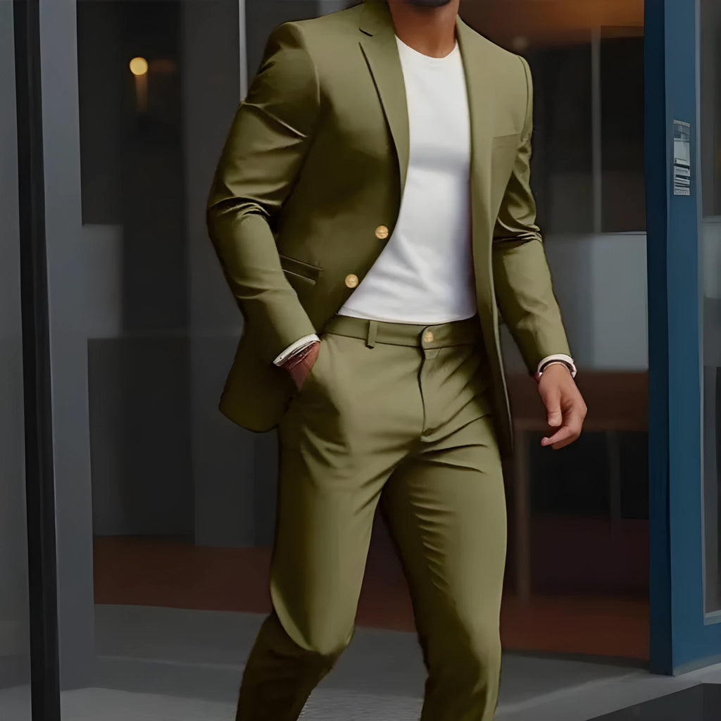 Men's round neck sweater in light business style, regular fit, available in multiple colours including army green, beige, black