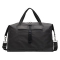Grey one-shoulder travel bag made from Oxford cloth with a large capacity.