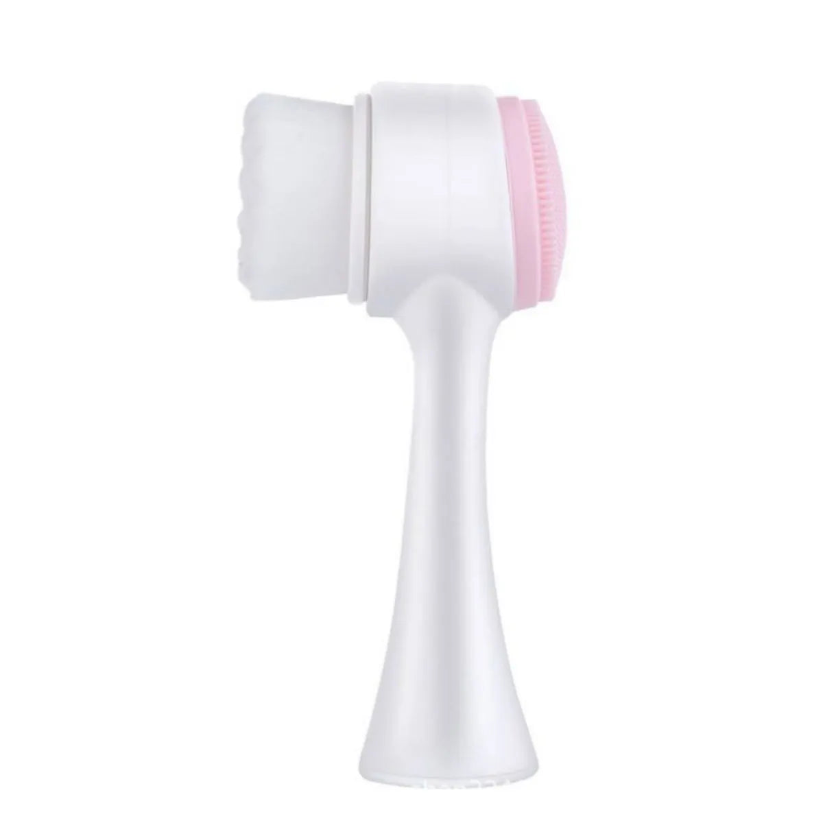 Blue nylon pet paw brush for dogs and cats measuring 13.5cm with gentle massage bristles