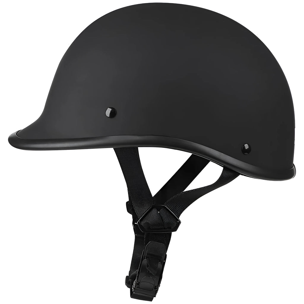 Retro style motorcycle helmet with ABS construction in multiple colour options
