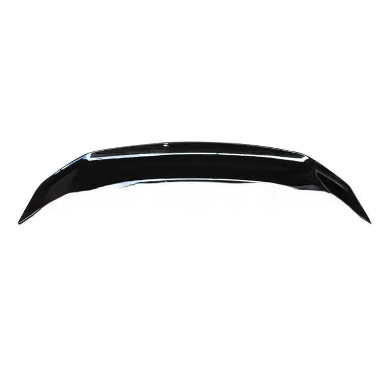 Universal punch-free car tail wing spoiler in ABS plastic, shown in a choice of finishes.