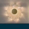 Petal acrylic LED wall lamp, 175 x 175 mm, windmill light colour, trichromatic dimming, 220V home wall light