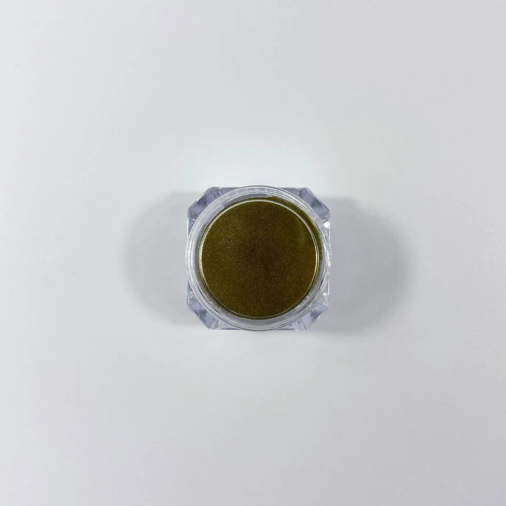 Nine pots of chameleon pigment pearl powder in colour-shifting mica shades for nail art and crafts
