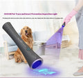 Black anodised aluminium UV flashlight with USB Type-C charging port for pet stain and insect detection.