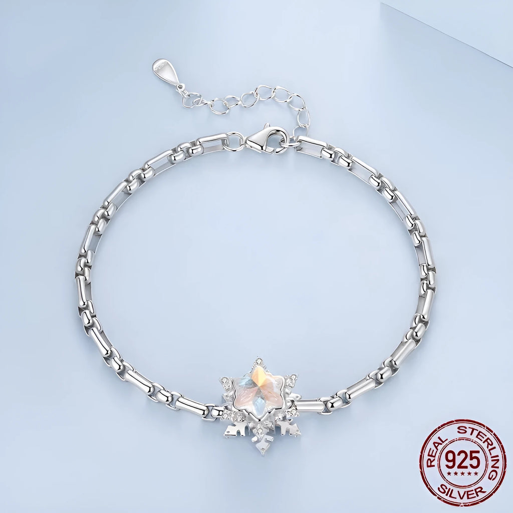 S925 sterling silver minimalist round box chain bracelet in colour BSB231 for women