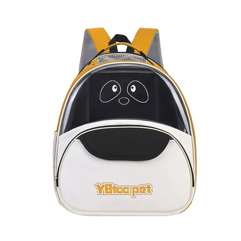 Outdoor portable breathable large capacity pet backpack carrier in Oxford cloth, 15-litre, available in four colours