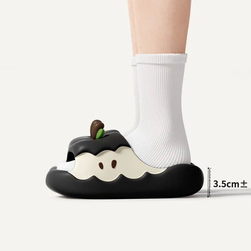 EVA parent-child sandals with cartoon paradise style and fruit design elements