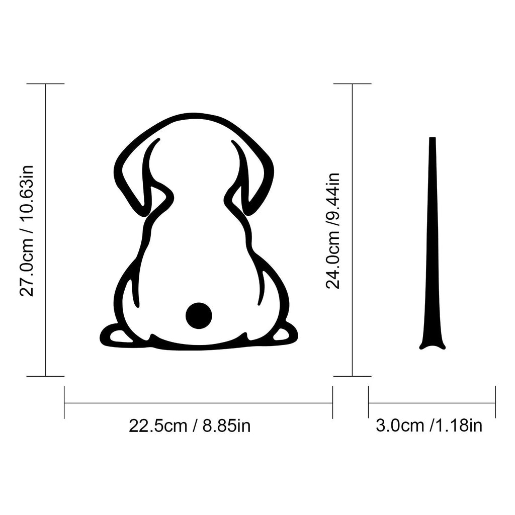 Rear windscreen wiper shadow dog car sticker with cartoon cat pattern in multiple colours