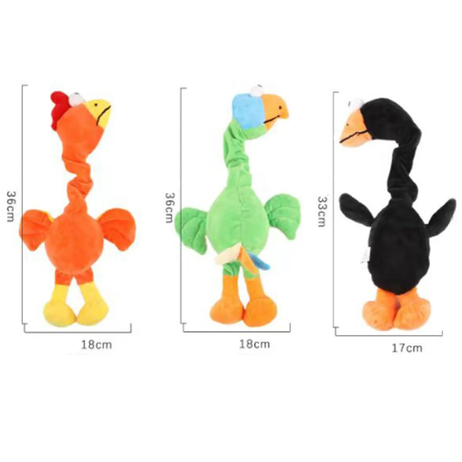 Durable rubber dog toy shaped for chewing, shown in black, green, and orange colours.