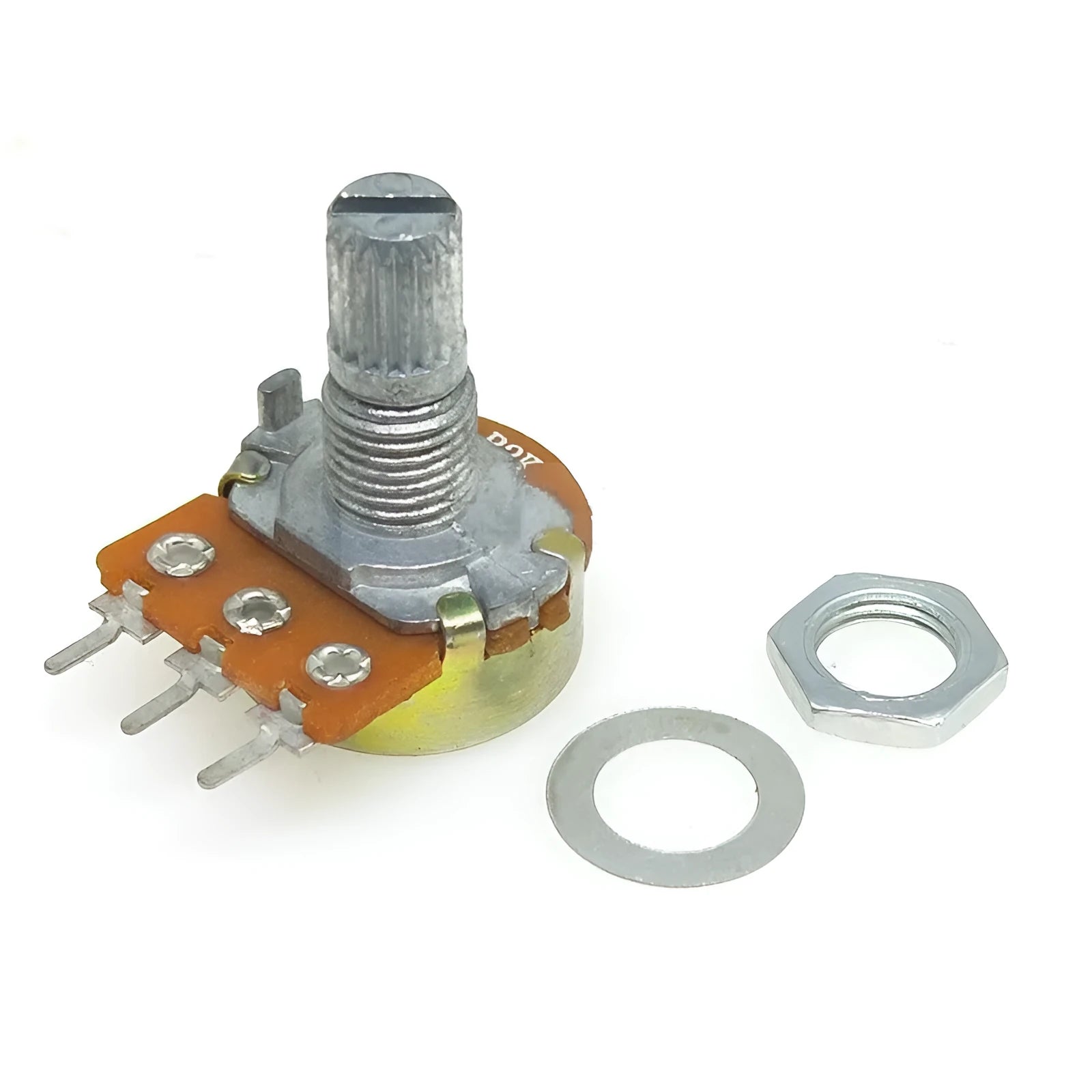 WH148 single connection dual potentiometer with 15mm handle, 300° rotation, panel mount