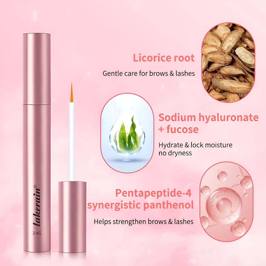 Clear mascara tube with 3.4g growth essence for volumizing and curling lashes