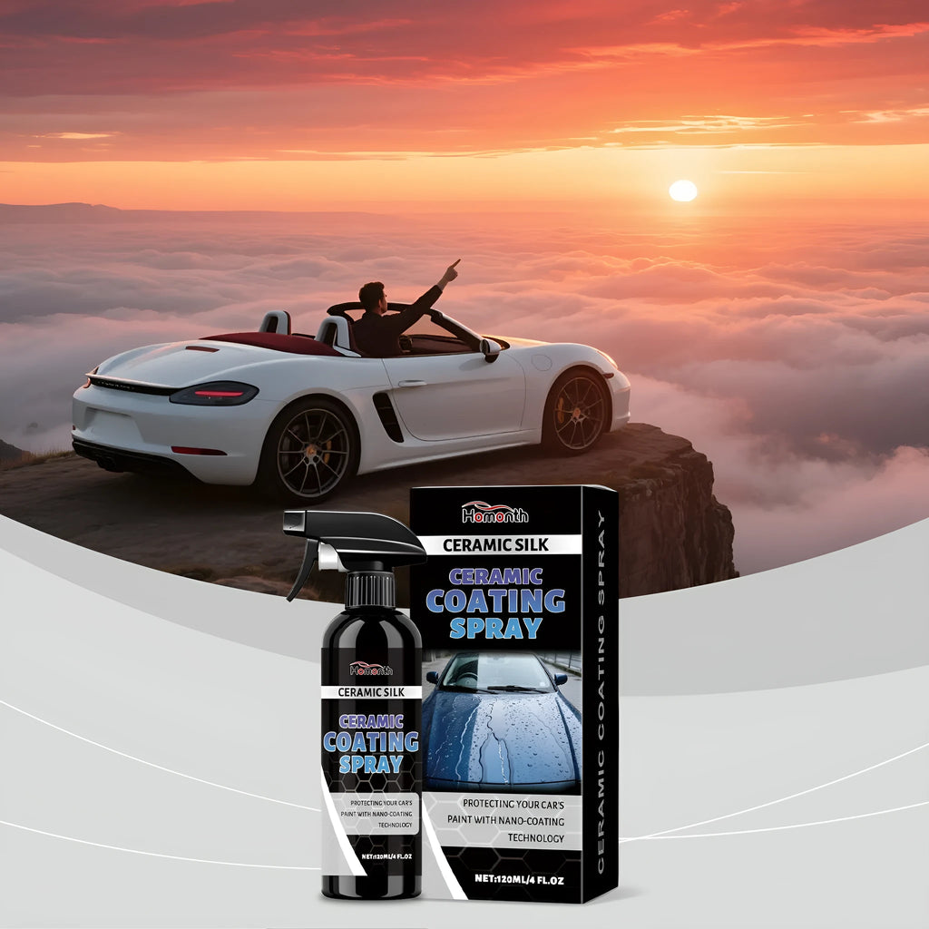 120ml bottle of ceramic coating spray for car paint protection and gloss maintenance.
