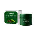 50g jar of Tea Tree Oil Skin Care Cream with peppermint, ginseng, and vitamin E ingredients