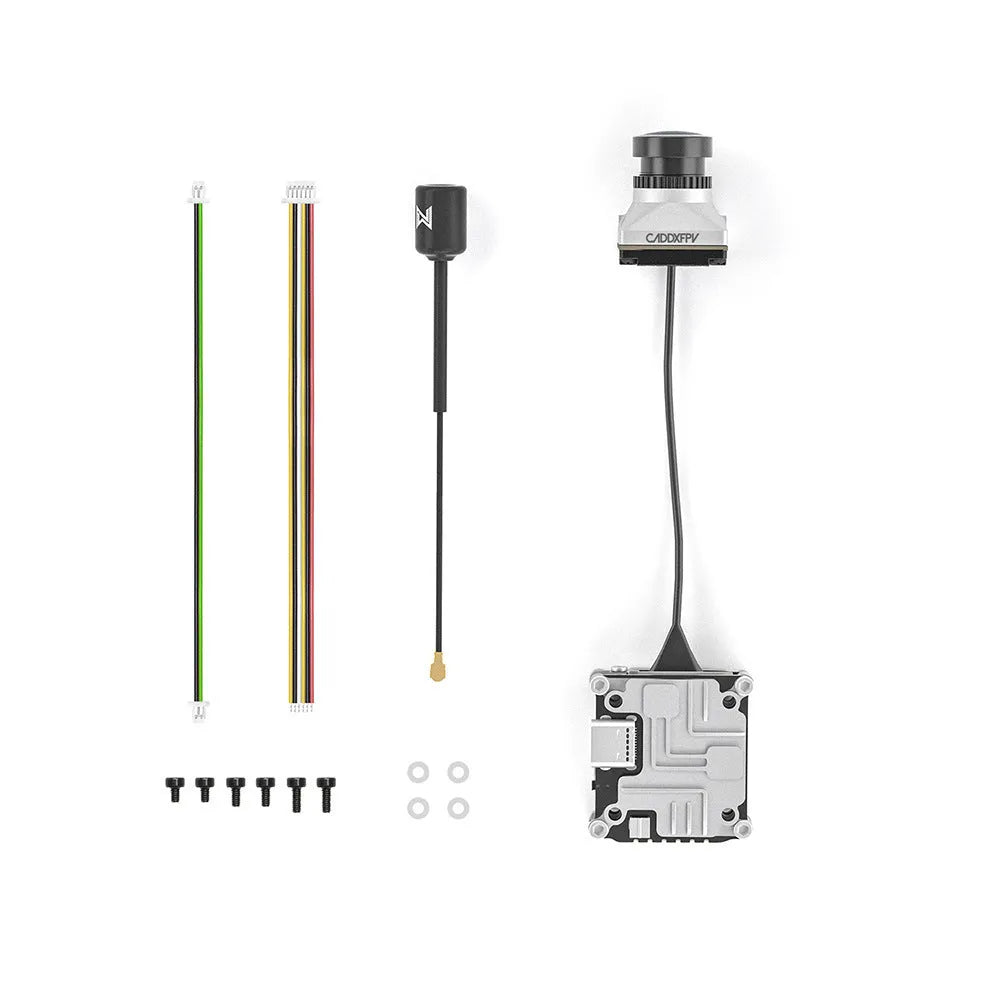 Caddx ADAPTS DJI FPV digital transmission machine silver kit with Polar Vista module and mounting hardware