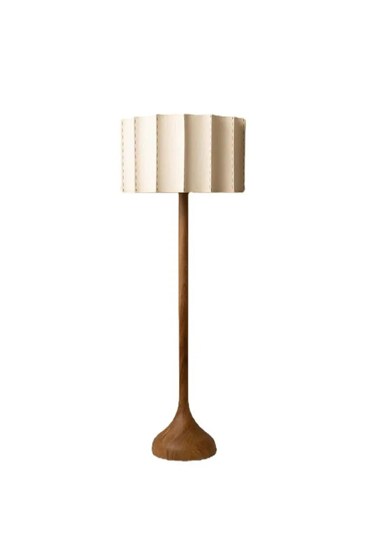 Japanese-style solid wood table lamp with three-color light, 32x50cm, for living room