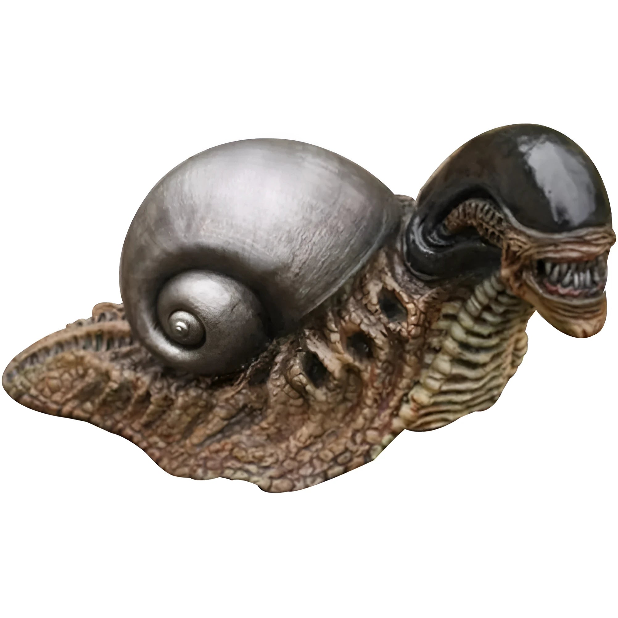 Modern simple resin sculpture of a snail character for garden or home decoration