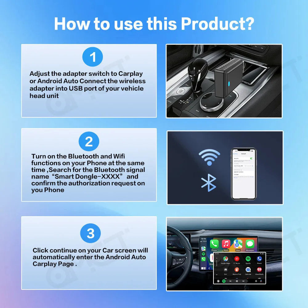 Black 9-inch car GPS navigation system with capacitive touch screen and USB-A interface