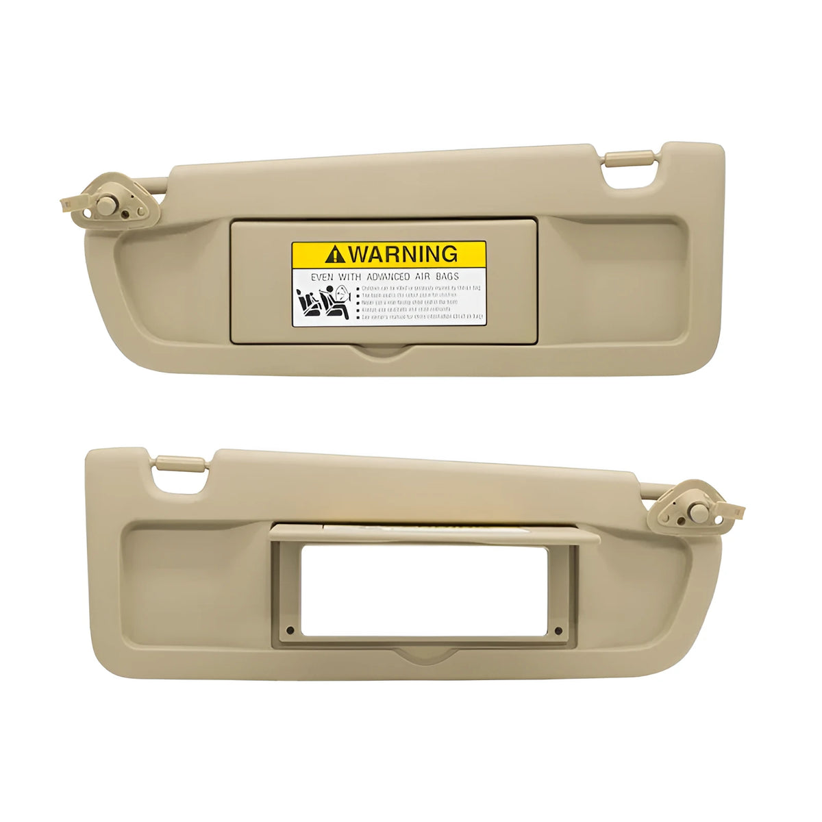 Beige left and right car sun visor pair, PVC, 83280-SNA-A01ZA for special vehicle