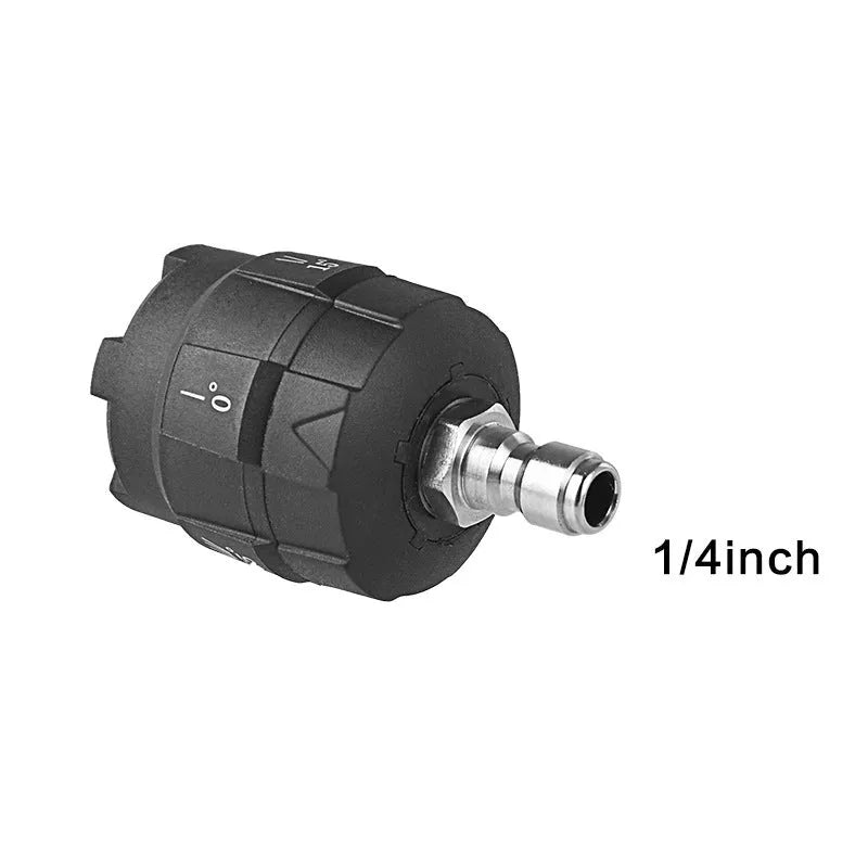 High-pressure water gun nozzle with five spray pattern settings