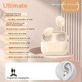 Mini wireless Bluetooth headset in earplug shape for sleep, PC ABS, available in skin colour, black, white, purple