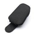 PU leather car sunglasses holder clip in universal size for sun visor mounting