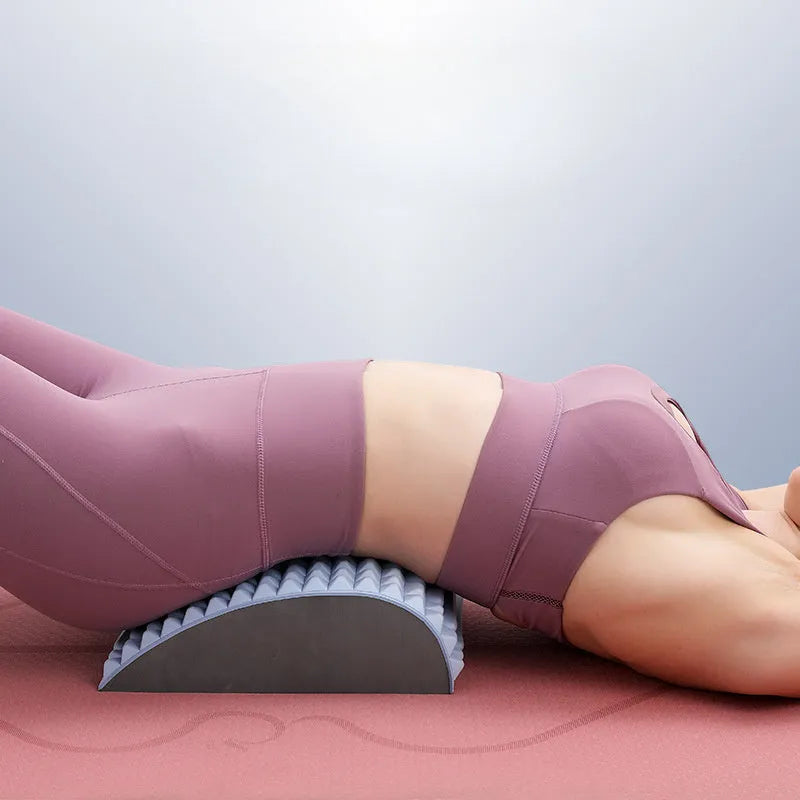 Blue EVA foam back stretcher for lumbar support and neck pain relief
