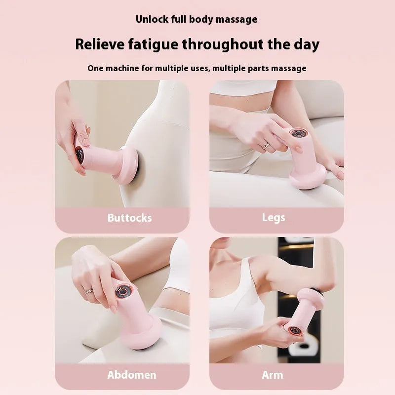 USB electric massager in black, pink, or white for spine, back, waist, and leg massage