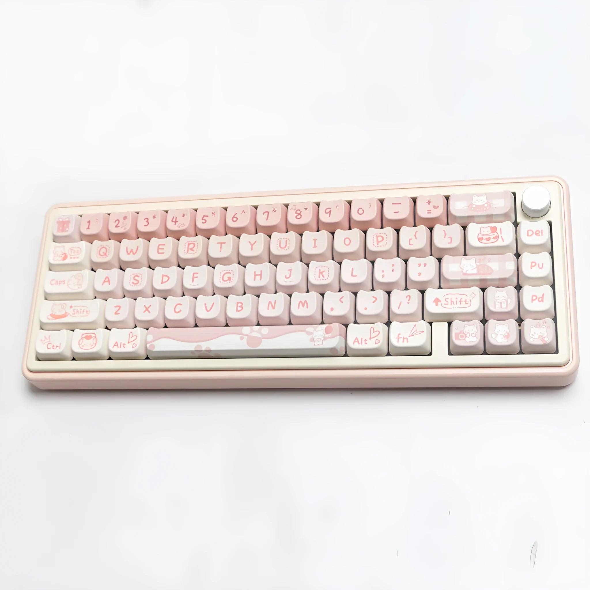 Complete PBT sublimation key cap set for mechanical keyboards showing over 98 keys