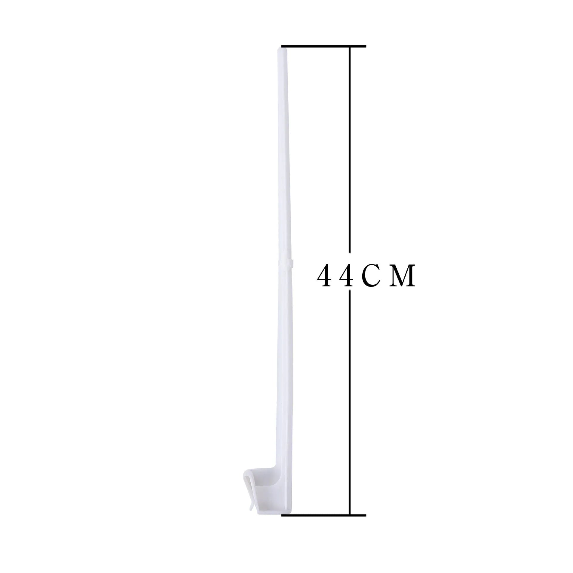 White PP plastic car window flag pole holder clip and 10 flag poles set.