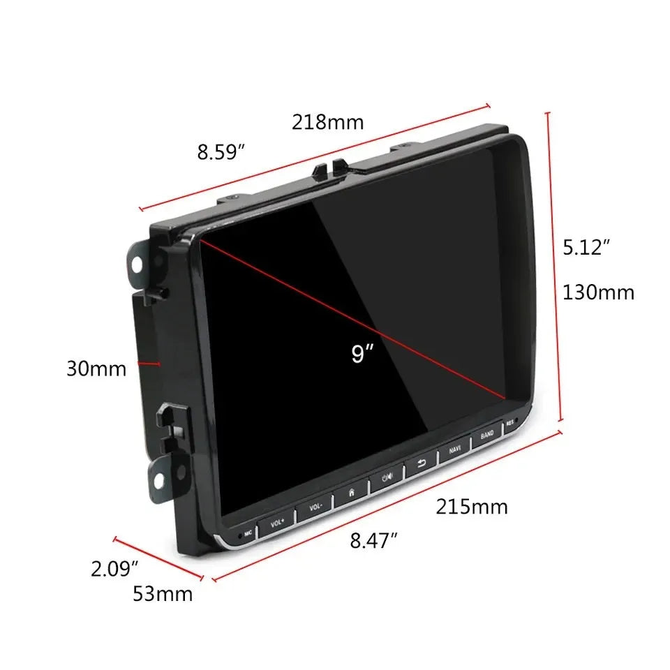 BMW 5 Series F10 F11 Android car stereo head unit with 7-inch touchscreen display