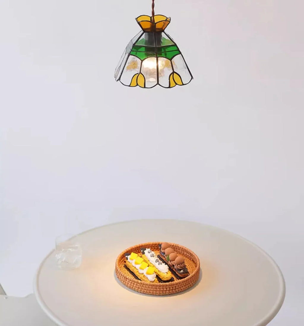 Handmade glass chandelier bedside lamp, MD-0365, ABS hardware chassis, 111V-240V, no bulb included.