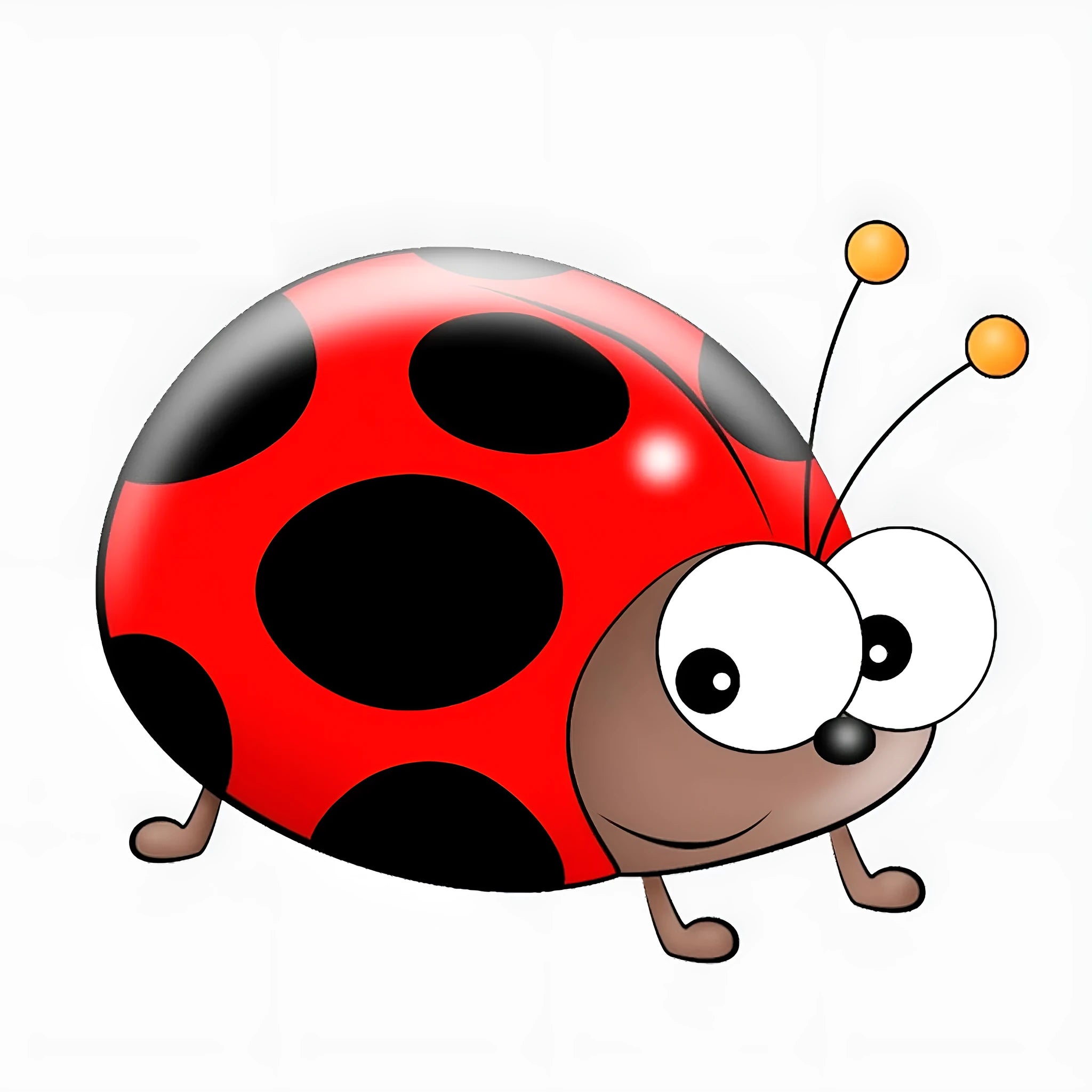 14.5cm red ladybird cartoon vinyl decal sticker for car window and notebook decoration