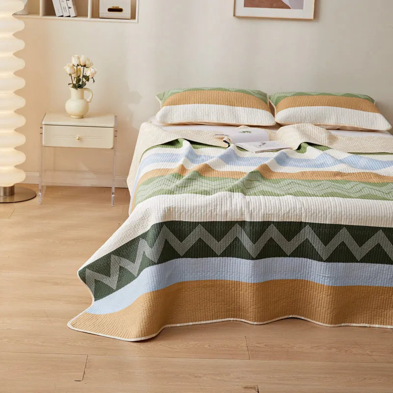 Cotton printed bed sheet set with modern pattern on pure cotton fabric for summer bedding
