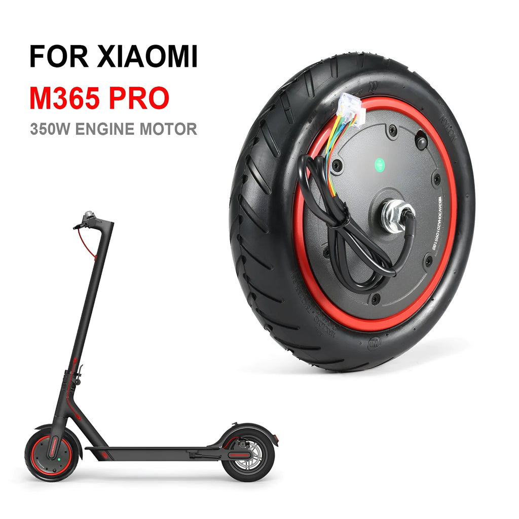 8.5-inch silver aluminium electric scooter rear wheel hub motor with brushless 350W Pro motor