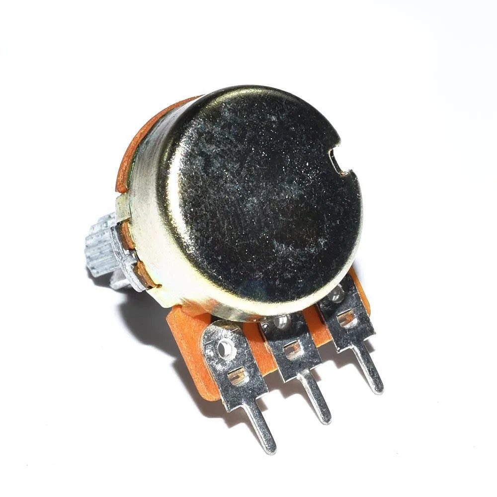 WH148 single connection dual potentiometer with 15mm handle, 300° rotation, panel mount