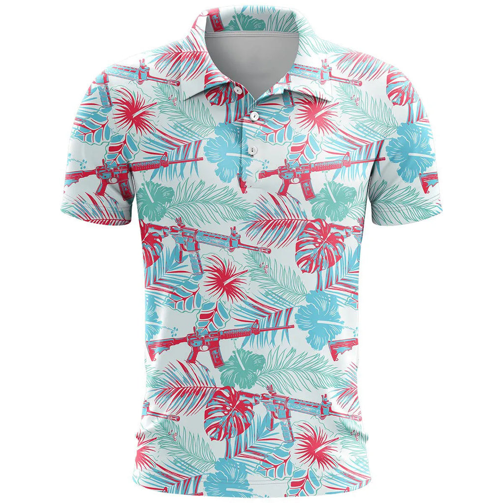 3D printed pattern on a loose fit short sleeve sports T-shirt made from bird eye cloth polyester.