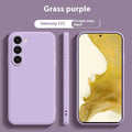 Advanced liquid silicone phone case for Samsung Galaxy S23 S24 S25 Ultra with anti-fall protection and all-inclusive lens cover in multiple colours