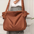 Women's black waterproof Oxford cloth crossbody shoulder bag with large capacity storage