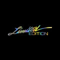 Reflective plastic bumper sticker for cars, showing black, white, and colourful design options.