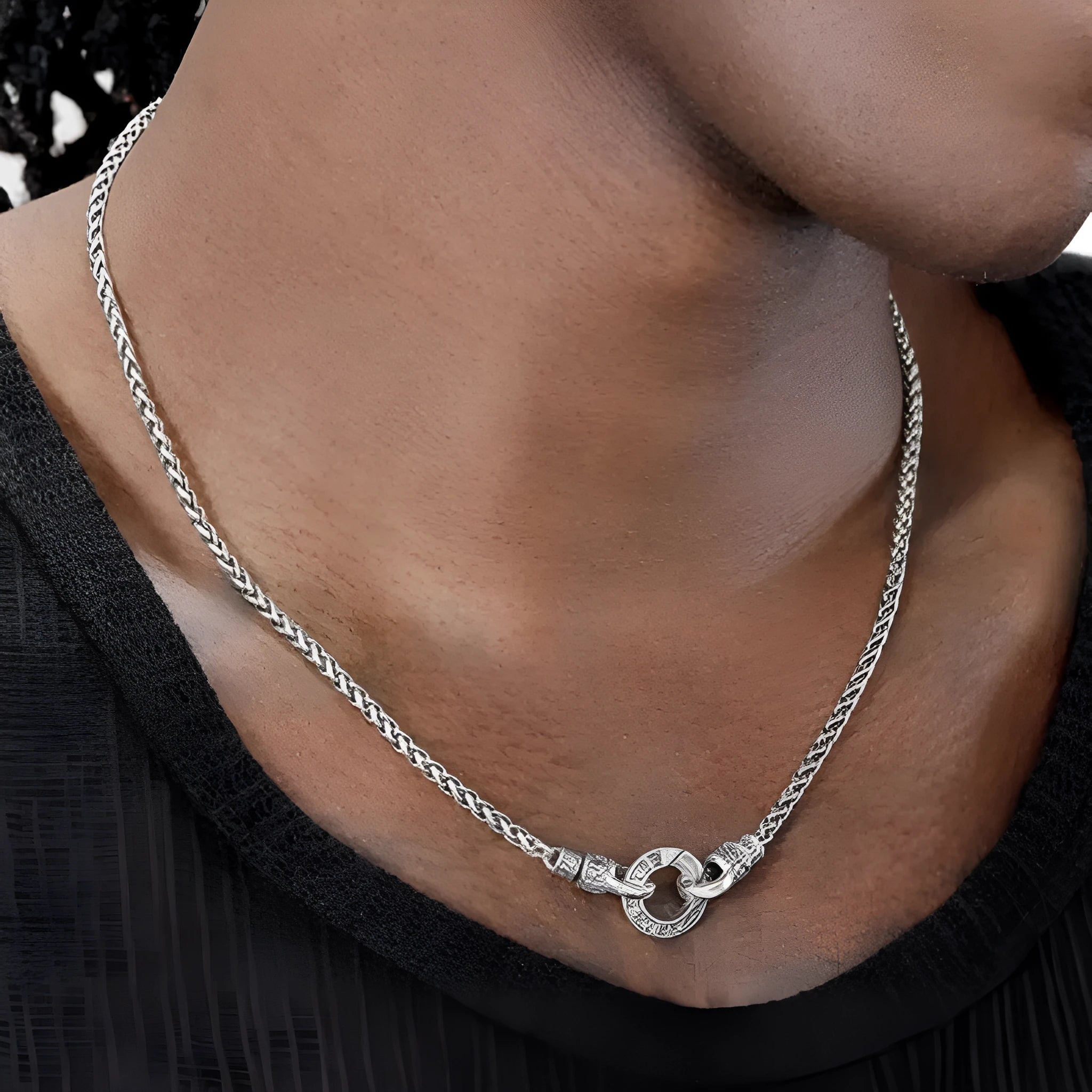 S925 sterling silver clavicle necklace for women with pendant on silver chain