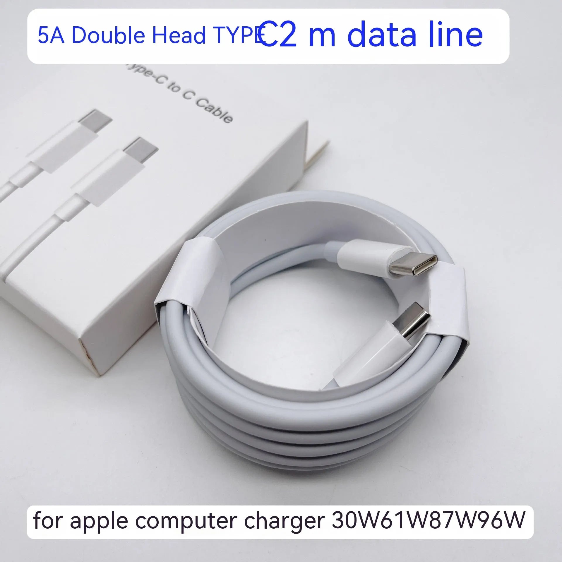 Laptop power adapter charger unit with USB-C cable showing compact 7x7x3cm dimensions