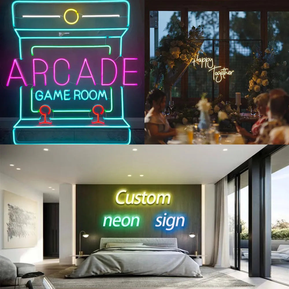 Purple neon cat LED decorative light with 11W power and PC shell for room placement