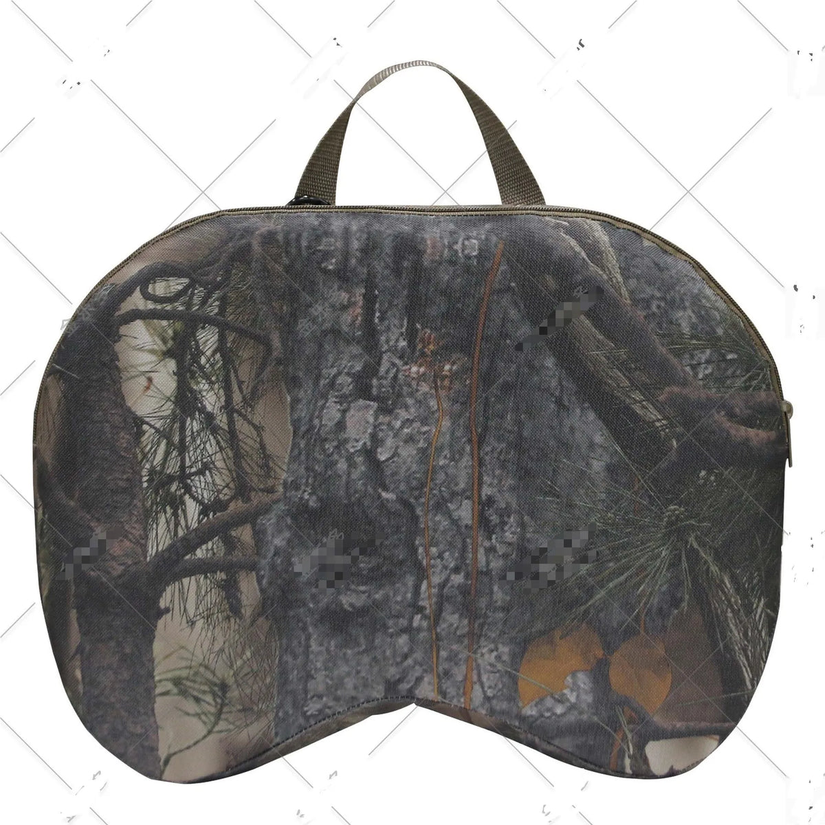 Portable camping cushion in camouflage Oxford cloth, 40 x 29 x 7cm thickened seat pad