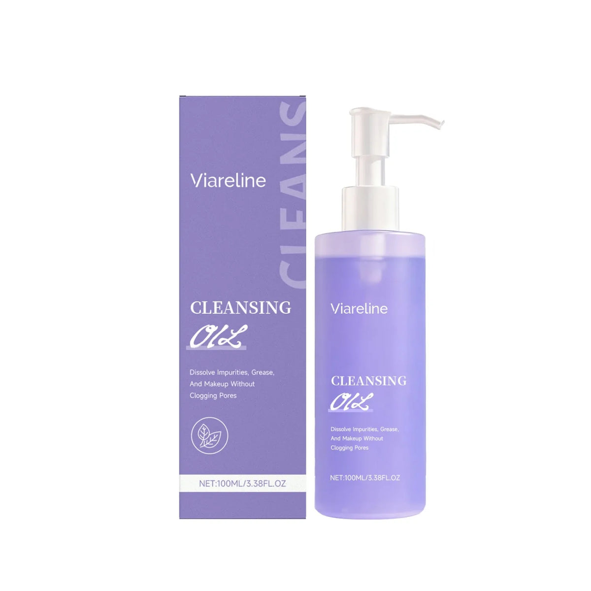 100ml moisturizing cleansing facial oil bottle for dissolving makeup and removing makeup with grape seed oil and Houttuynia cordata extract