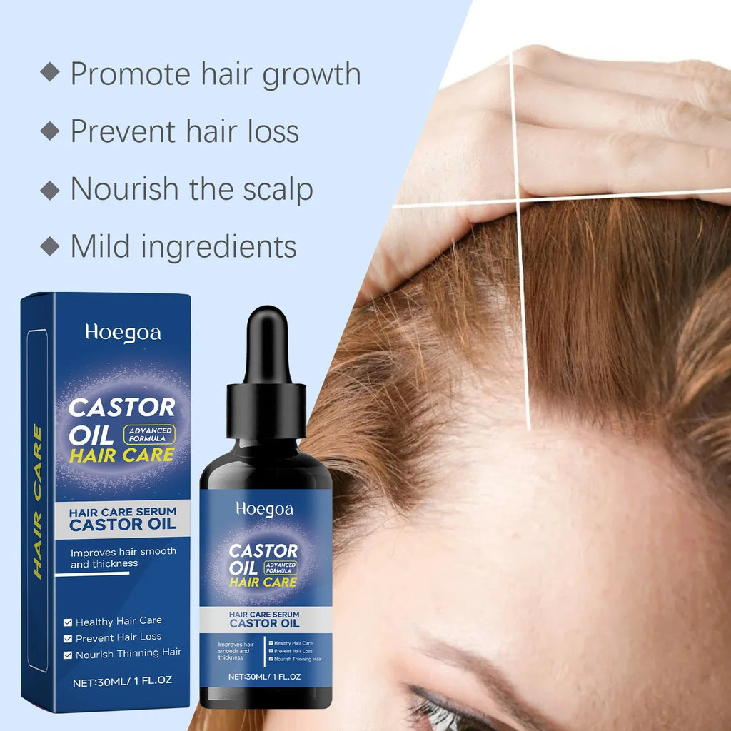 Hair care nursing solution 30ml bottle improves hair smoothness with castor oil and nicotinamide