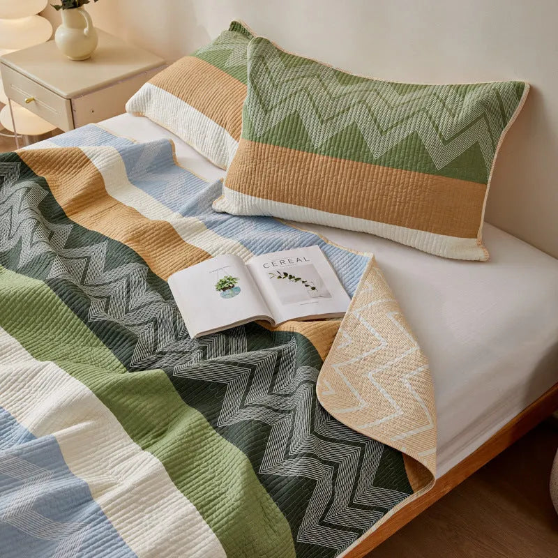 Cotton printed bed sheet set with modern pattern on pure cotton fabric for summer bedding