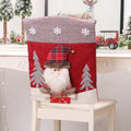 Three-dimensional cartoon chair cover featuring snowman design on cloth, home decor item