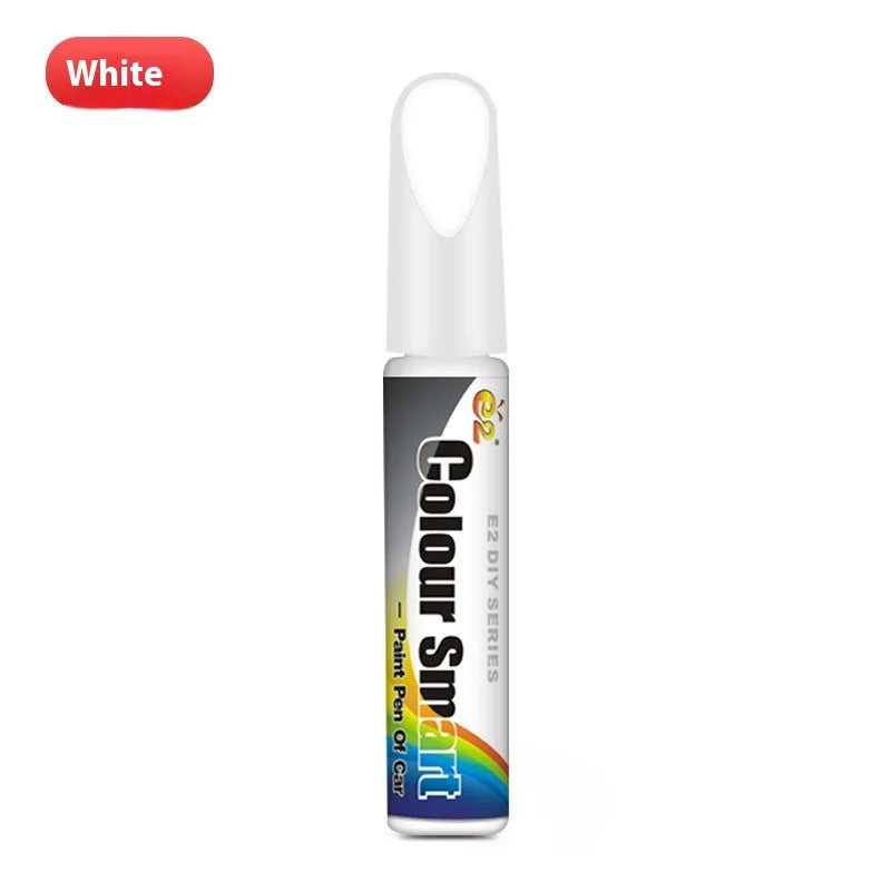 Car paint scratch healing pen in a black colour option with white cap, 12ml capacity on a white background